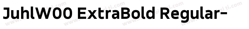 JuhlW00 ExtraBold Regular字体转换